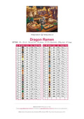 Thumbnail for Dragon Ramen diamond painting color chart – 45 DMC colors
