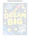 Thumbnail for Paint by numbers numbered canvas - Dream Big 30x40cm