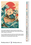Thumbnail for Color chart and instructions - Dumpling in Noodle Bowl Boat 80x120cm