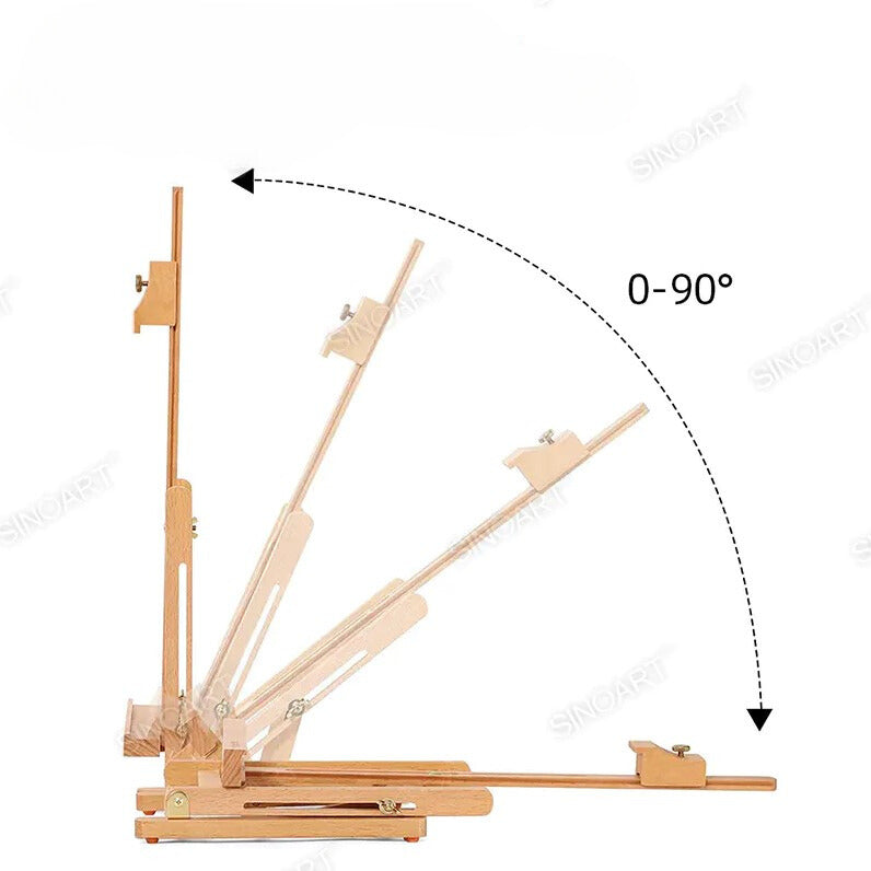 Sinoart E58 tabletop easel in use