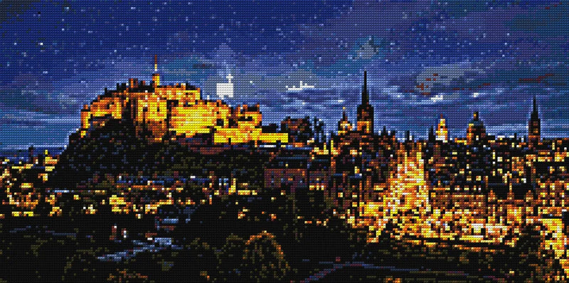 Diamond pattern - Edinburgh Castle