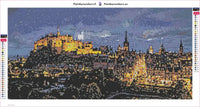 Thumbnail for Edinburgh Castle diamond painting adhesive canvas 60x30cm