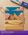 Thumbnail for Illustration of the completed paint by numbers - Egypt Travel Poster 40x50cm