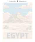 Thumbnail for Numbered canvas - Egypt Travel Poster 40x50cm