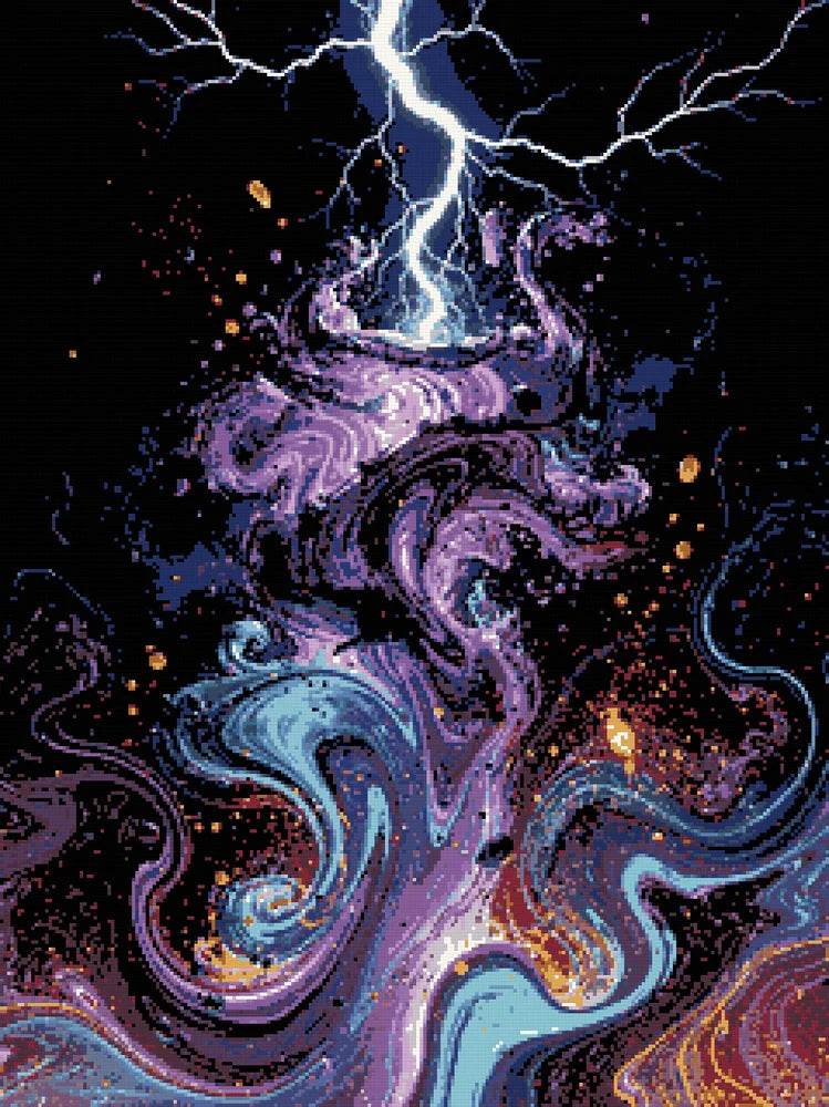 Diamond pattern - Cosmic Storm