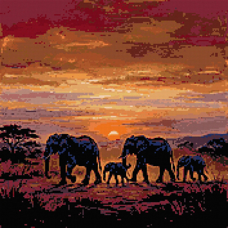 Diamantmönster för Elephant Family