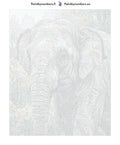 Thumbnail for Numbered canvas - Elephant in Forest 2 40x50cm