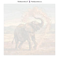 Thumbnail for Numbered canvas - Elephant Throwing Sand 50x50cm