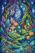 Thumbnail for Enchanted Forest Fairy Encounter, 40x60 cm diamond painting – full design preview without the close-up inset