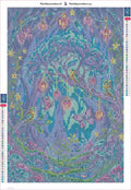 Thumbnail for Diamond painting adhesive canvas preview - Enchanted Forest Owls and Butterflies