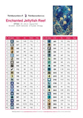 Thumbnail for DMC color chart for Enchanted Jellyfish Reef diamond painting - 40 colors
