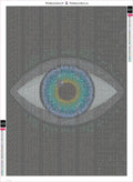Thumbnail for Diamond painting adhesive canvas preview - Eye in the Hex Dump
