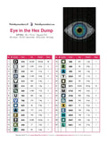 Thumbnail for DMC color chart for Eye in the Hex Dump diamond painting - 29 colors