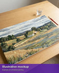 Thumbnail for Illustration of the finished paint by numbers - Farmhouse and Fields 70x40cm