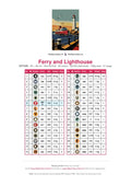 Thumbnail for DMC color chart for Ferry and Lighthouse diamond painting - 30 colors