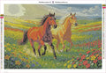 Thumbnail for Field Gallop diamond painting adhesive canvas 60x40cm