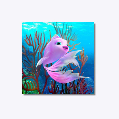 Fish Tales diamond painting with colourful fish design