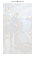 Thumbnail for Paint by numbers numbered canvas - Fisherman by Harbor 40x70cm