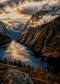 Thumbnail for Diamond painting pattern chart - Fjord Canyon
