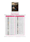 Thumbnail for DMC color chart for Fjord Canyon diamond painting - 37 colors