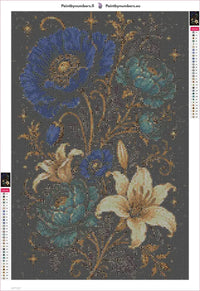Thumbnail for Floral Arrangement diamond painting adhesive canvas 40x60cm