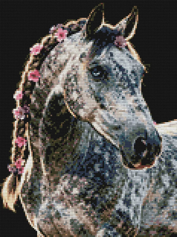 Diamond Pattern - Floral Mane