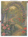 Thumbnail for Flower Garden Path diamond painting adhesive canvas 60x80cm