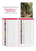 Thumbnail for DMC color chart for Flower Shop on a Cobbled Lane diamond painting - 31 colors