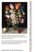 Thumbnail for Paint color chart and instructions - Flowers in a Glass 40x50cm