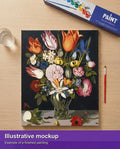 Thumbnail for Finished paint by numbers mockup - Flowers in a Glass 40x50cm