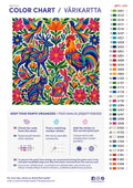 Thumbnail for Paint color chart and instructions - Folk Embroidery Animals 50x50cm