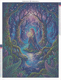 Thumbnail for Diamond painting adhesive canvas preview - Forest Elf