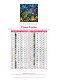 Thumbnail for Forest Fairies diamond painting color chart – 40 DMC colors