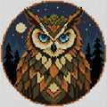 Thumbnail for Diamond painting pattern chart - Forest Owl