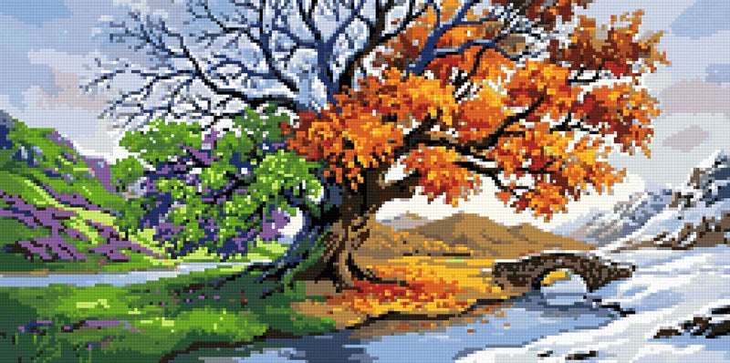 Diamond pattern - Four Seasons Tree