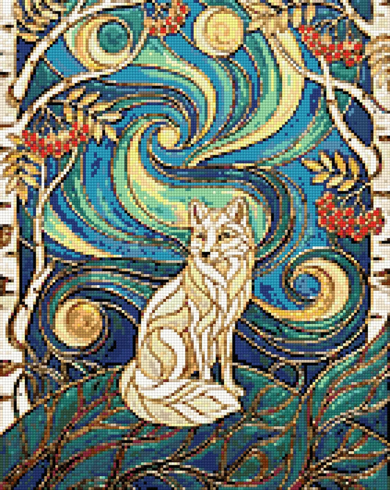 Diamond pattern - Fox Cloisonne