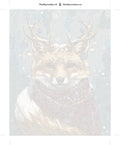 Thumbnail for Numbered canvas - Fox with Antlers and Scarf 40x50cm