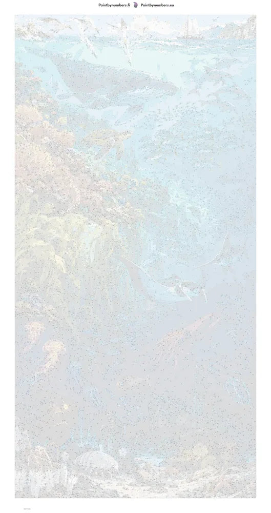 Paint by numbers numbered canvas - From Surface to Abyss 60x120cm