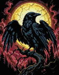 Miniatyrbild: Diamantmönster för Full Moon Raven