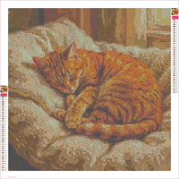 Thumbnail for Fuzzy Pillow diamond painting adhesive canvas 50x50cm
