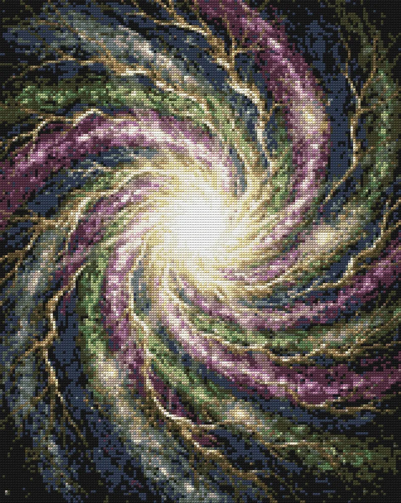 Diamond Pattern - Galactic Astral Swirl