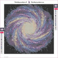 Thumbnail for Galactic Swirl diamond painting adhesive canvas 30x30cm