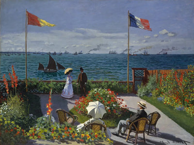 Garden at Sainte-Adresse by Monet, 40x30 cm diamond painting – original artwork the design is made from