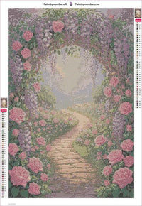 Thumbnail for Garden Pathway diamond painting adhesive canvas 40x60cm