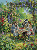 Thumbnail for Diamond painting pattern chart - Garden Tea Party