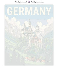 Thumbnail for Numbered canvas - Germany Travel Poster 40x50cm