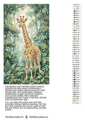 Thumbnail for Color chart and instructions - Giraffe in Jungle 40x70cm