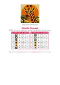 Thumbnail for DMC color chart for Giraffe Sunset diamond painting - 12 colors