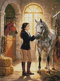 Thumbnail for Diamond pattern - Girl with Horses