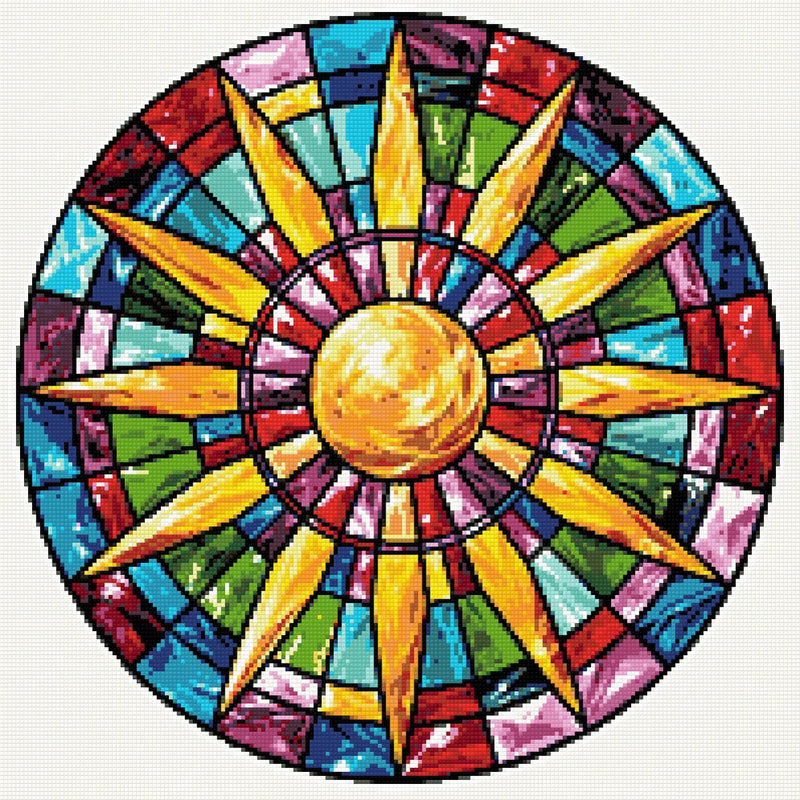 Diamantmönster för Glass Mosaic